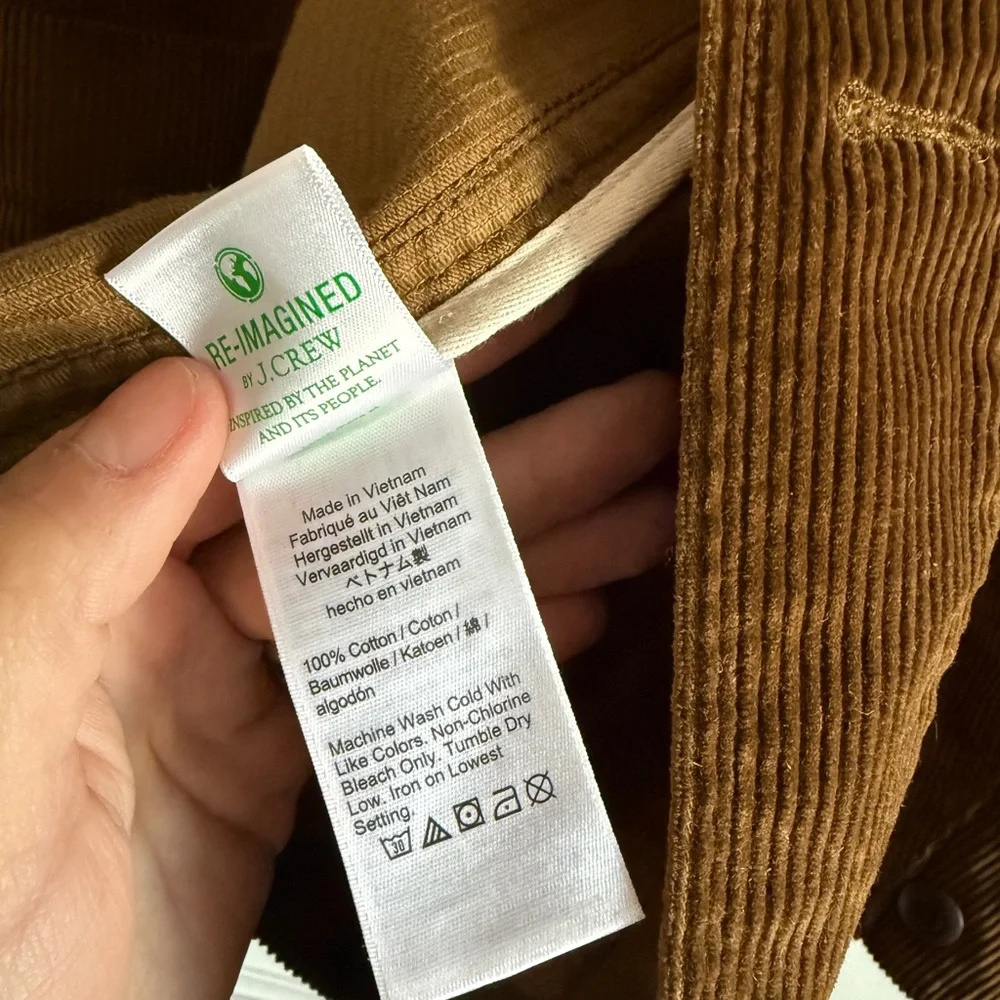 J. Crew Brown Corduroy Shirt Jacket - Picture 5 of 5